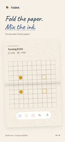 Foldink: Cozy Paper Puzzles — iPhone screenshots 2