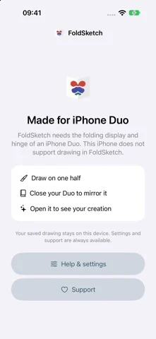 FoldSketch for Duo — iPhone 스크린샷 1