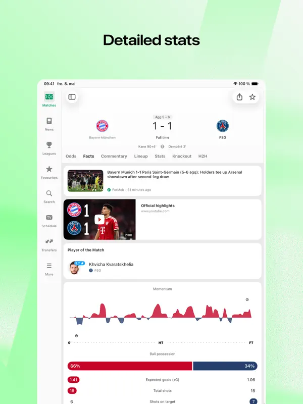FotMob — iPad screenshots 2