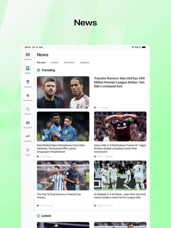 FotMob — iPad screenshots 4