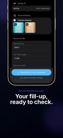 Fuel log tracker: Click2Track — iPhone 스크린샷 2