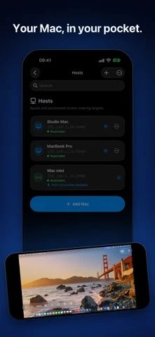 Glassy Desk: Remote Desktop — iPhone 스크린샷 1