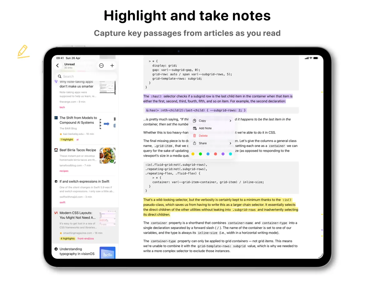 GoodLinks — iPad 截图 4