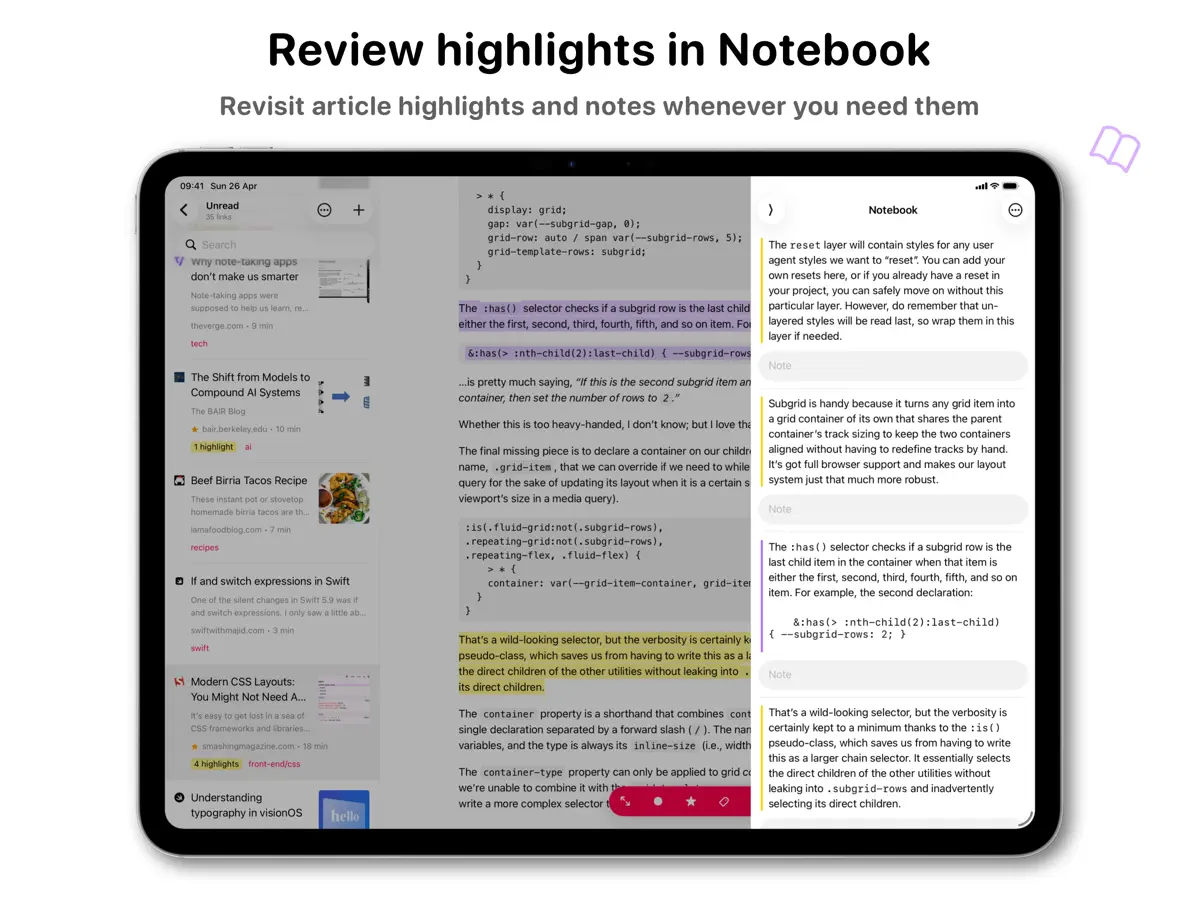 GoodLinks — iPad 截图 5