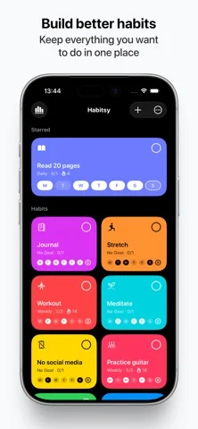 Habit Tracker: Habitsy — iPhone screenshots 1