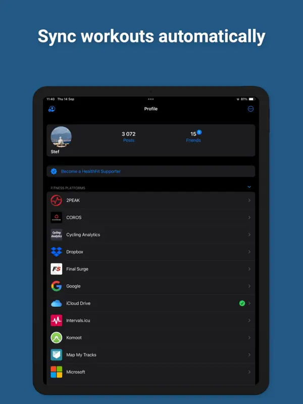 HealthFit — iPad screenshots 10