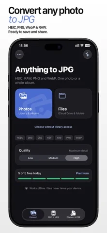 HEIC & PDF to JPG Converter — iPhone 스크린샷 1