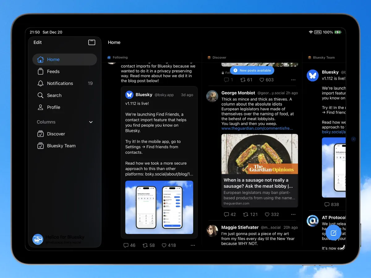 Helico for Bluesky — iPad screenshots 6