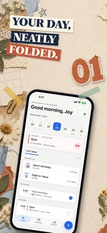 Hourfold: Calm Calendar — iPhone スクリーンショット 1