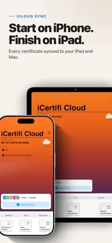 iCertifi Cloud Pro: Sync — iPhone 截图 1