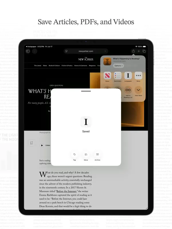 Instapaper — iPad screenshots 2