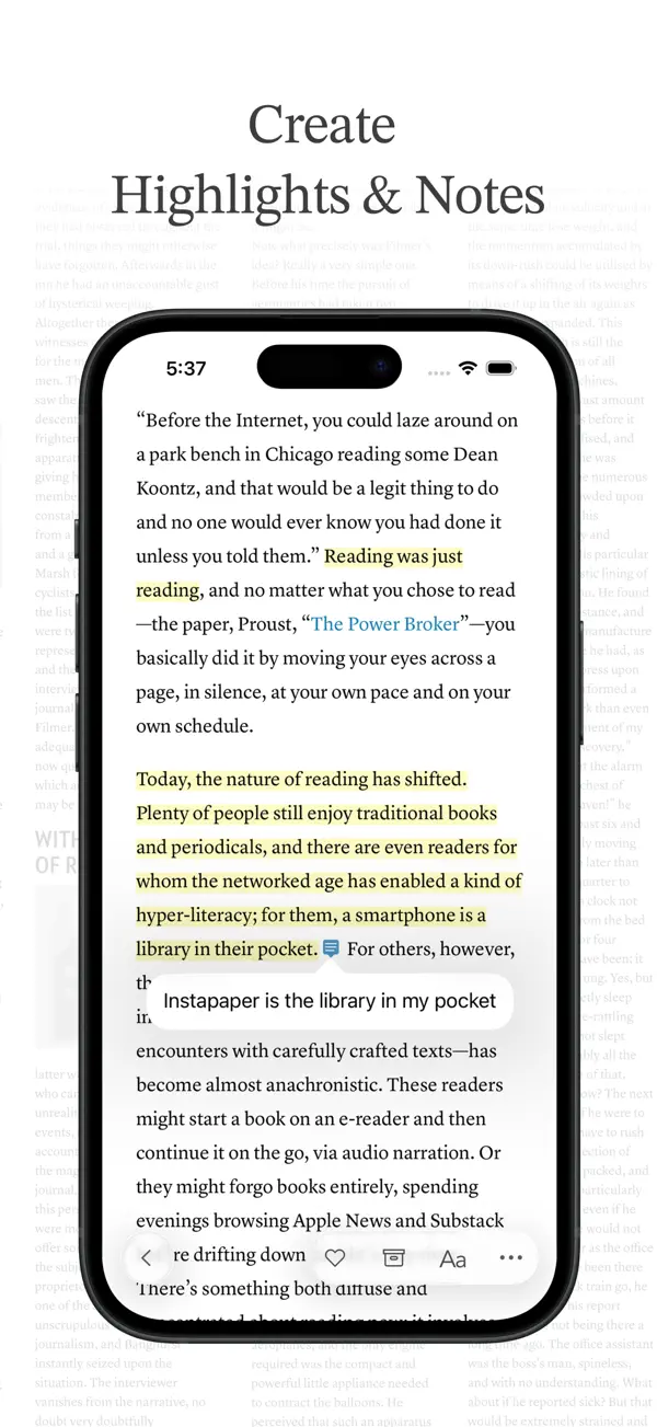 Instapaper — iPhone 스크린샷 4
