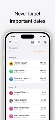 KeepDates: Contact Dates — iPhone screenshots 1
