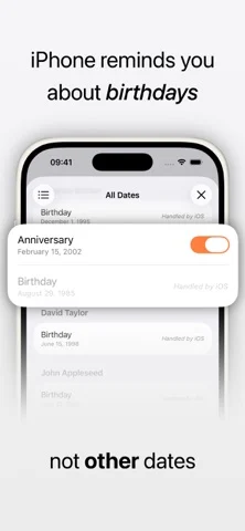 KeepDates: Contact Dates — iPhone 스크린샷 2