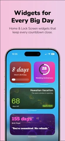 Lanely Countdown — iPhone 스크린샷 1
