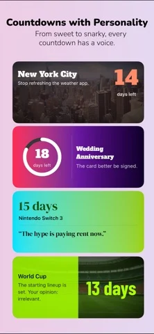 Lanely Countdown — iPhone スクリーンショット 2