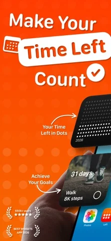 Left: Widgets for Time Left — iPhone 스크린샷 1