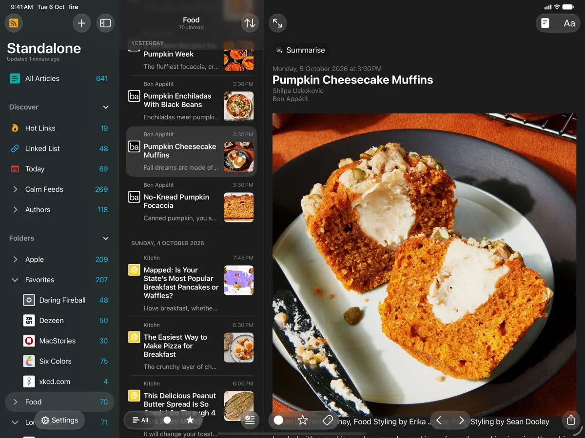 lire — iPad screenshots 2