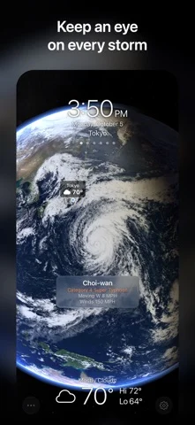 Living Earth - Clock & Weather — iPhone screenshots 2