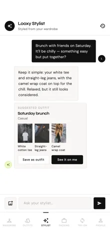 LOOXY: AI Stylist & Wardrobe — iPhone screenshots 2