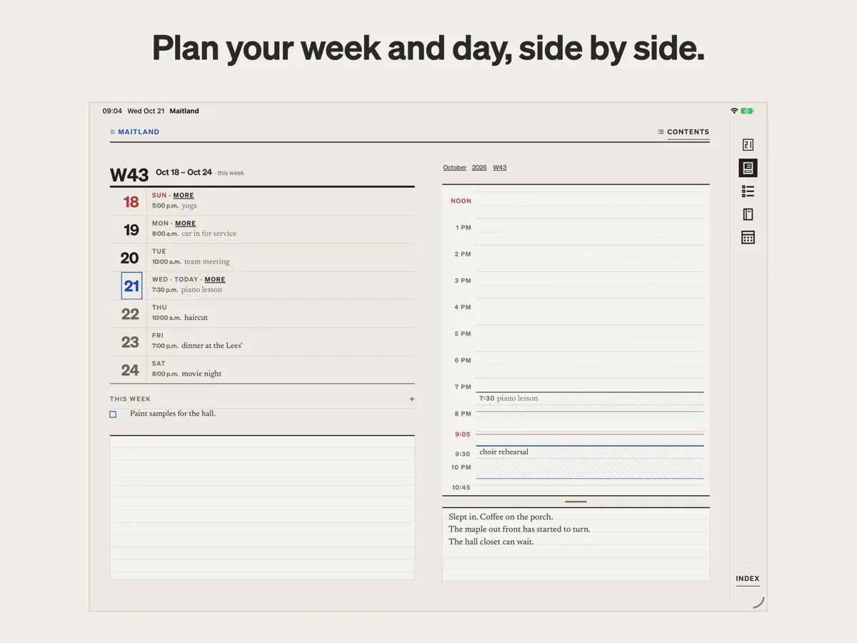Maitland — iPad screenshots 2