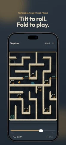 Marbles Unhinged: Folding Maze — iPhone 스크린샷 1