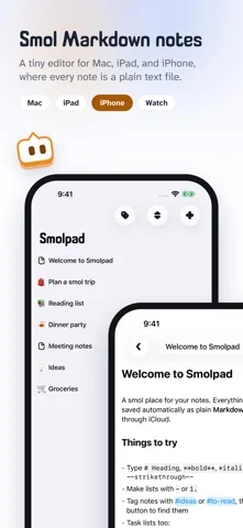 markdown notes - Smolpad — iPhone screenshots 1