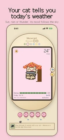 Meowcast: Weather Cat Widget — iPhone screenshots 1