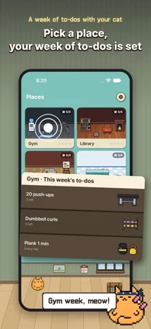 Meowtine: Weekly ToDo & Habits — iPhone screenshots 2