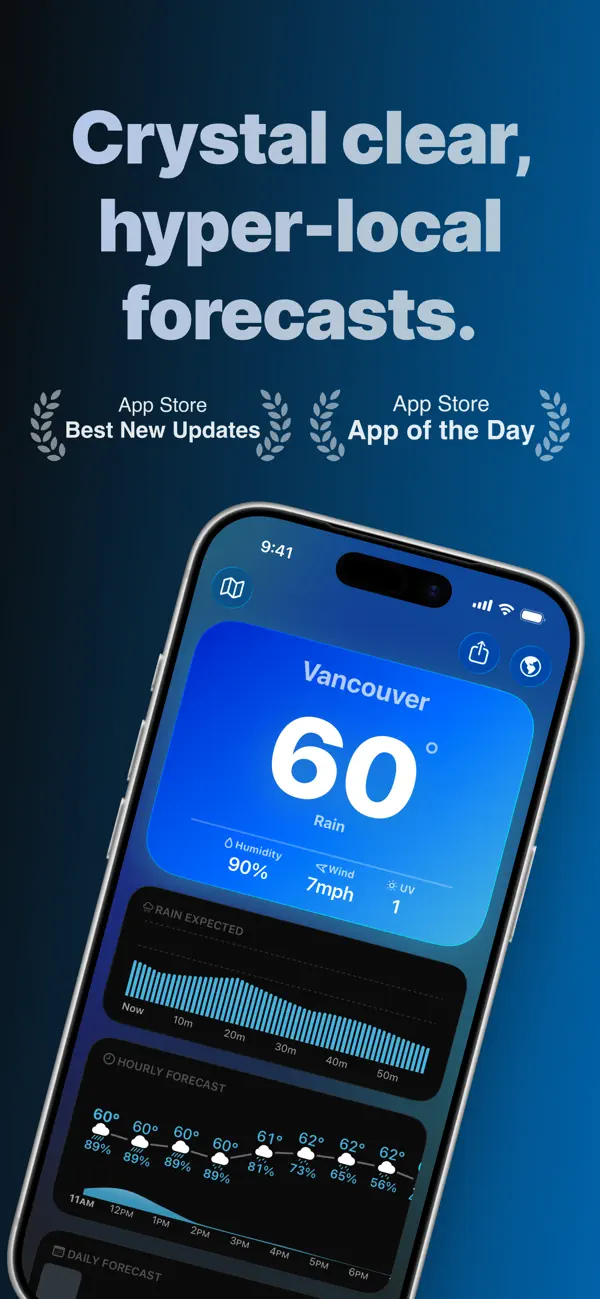 Mercury Weather — iPhone screenshots 1