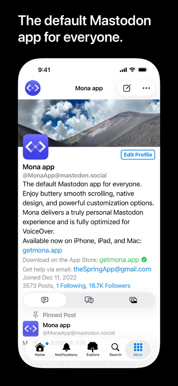 Mona for Mastodon — iPhone screenshots 1