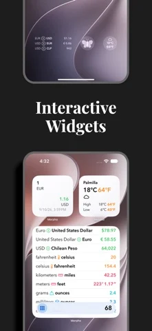 Morpho Convert Currency & Unit — iPhone screenshots 1