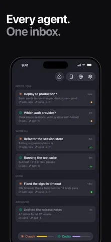 Moshi: herdr/tmux on SSH/MOSH — iPhone screenshots 2