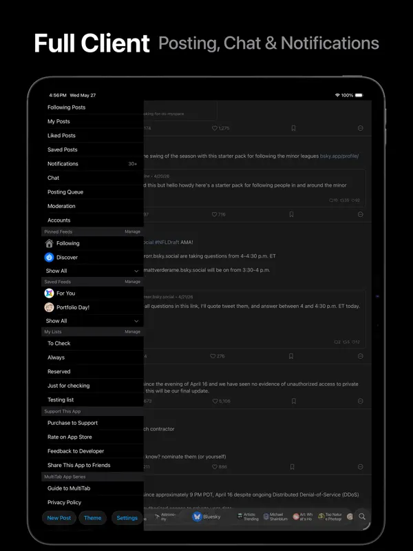 MultiTab for Bluesky — iPad screenshots 4