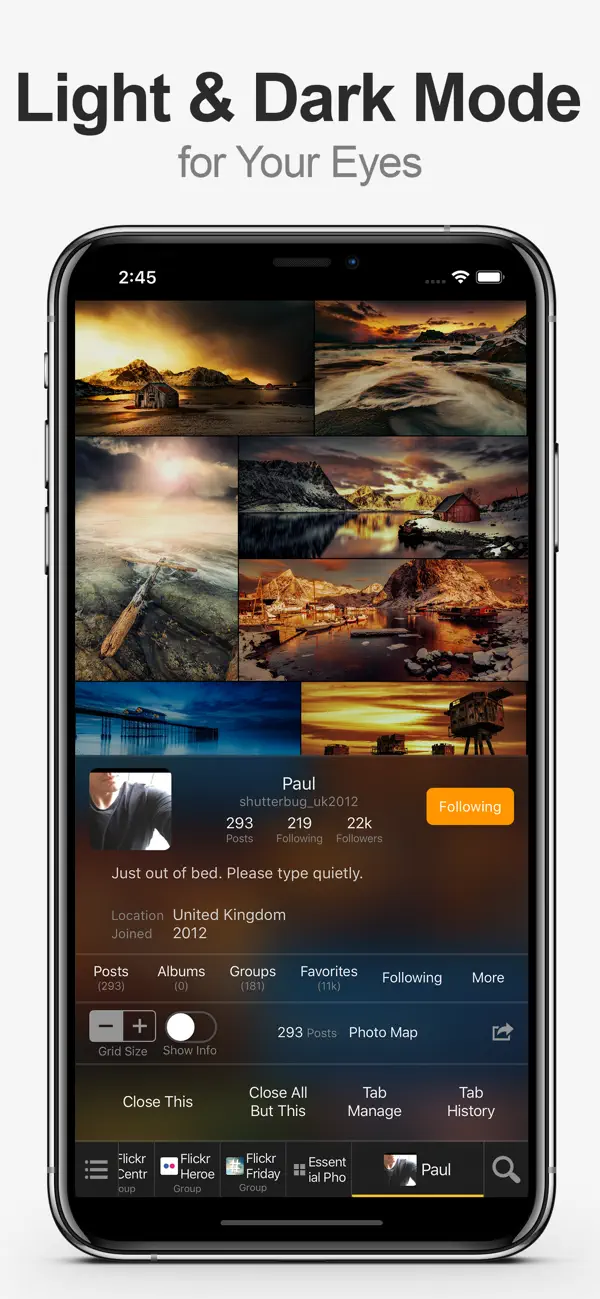 MultiTab for Flickr — iPhone screenshots 6