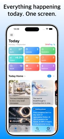 NewsNinja: feeds dashboard — iPhone スクリーンショット 1