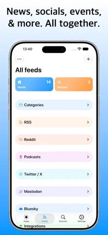 NewsNinja: feeds dashboard — iPhone スクリーンショット 2