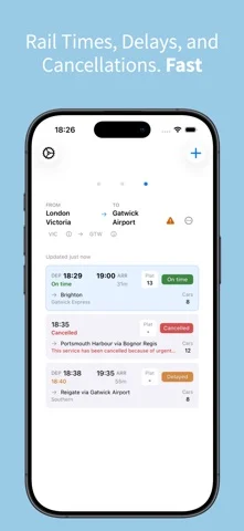 Next3Trains — iPhone 截图 1