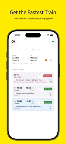 Next3Trains — iPhone 截图 2