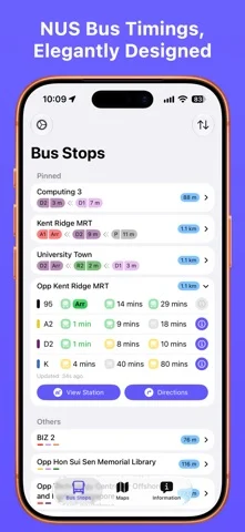NextBus NUS — iPhone screenshots 1