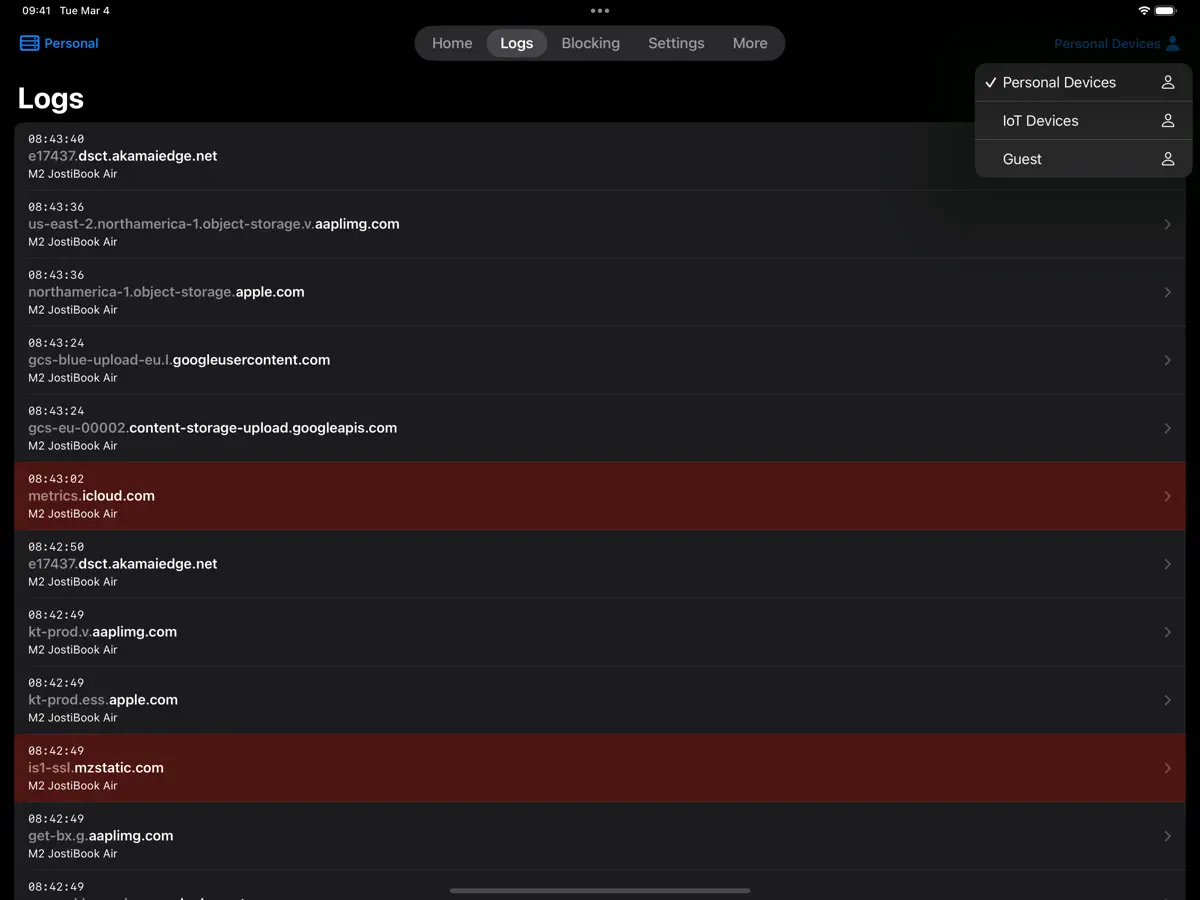 NextDNS Remote — iPad スクリーンショット 2