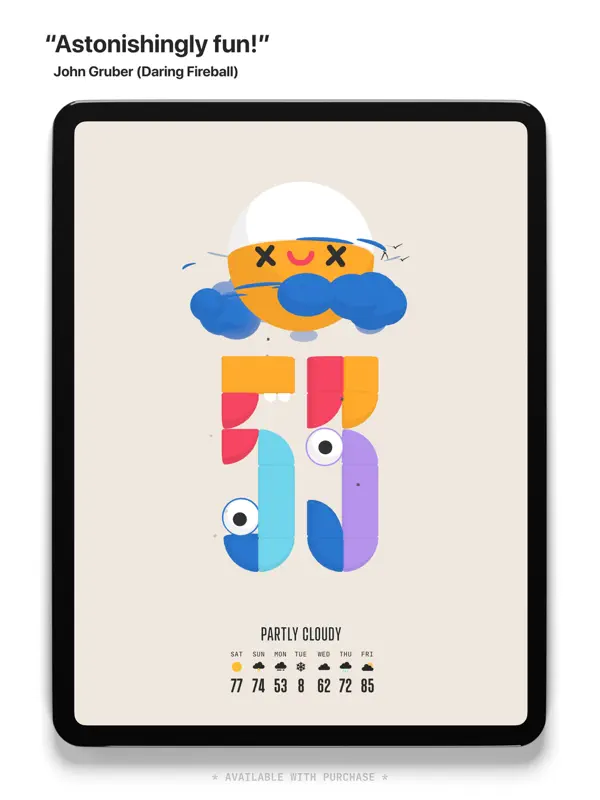 (Not Boring) Weather — iPad screenshots 2