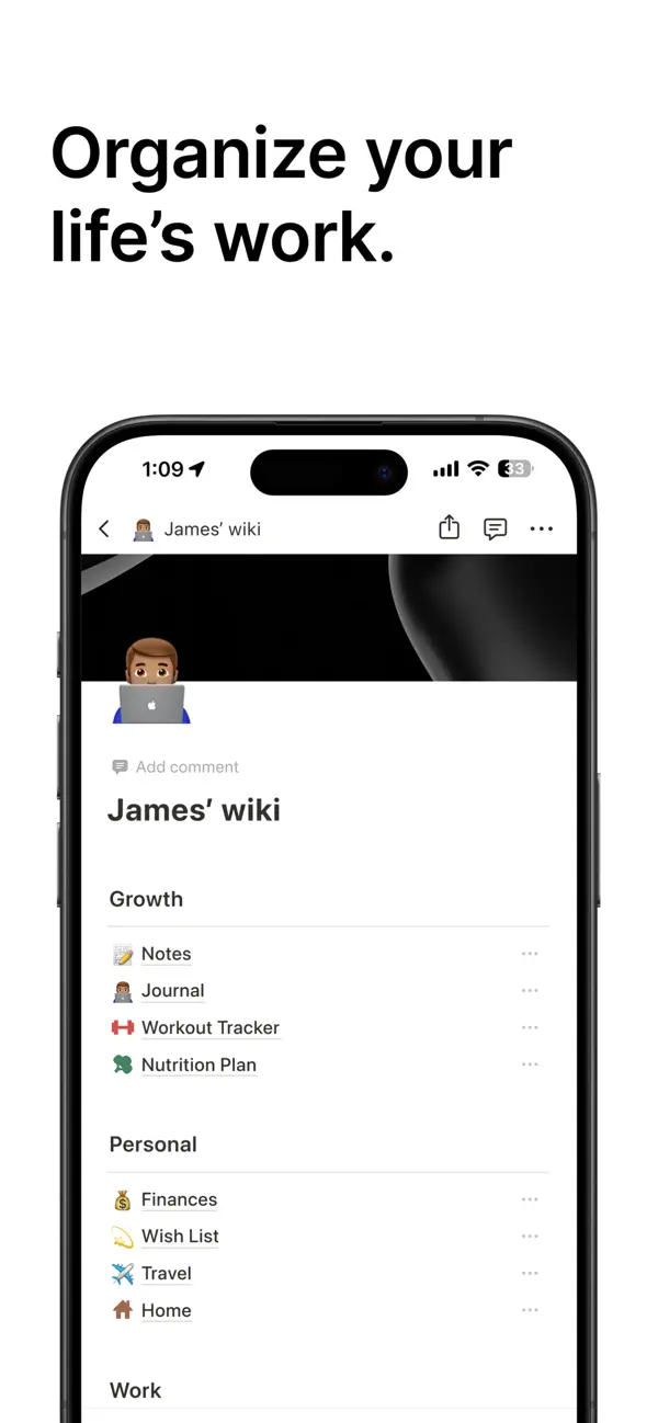 Notion — iPhone screenshots 3