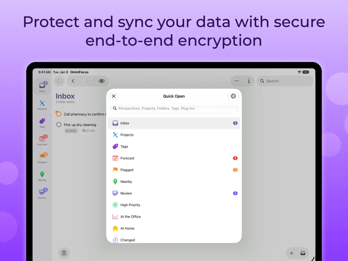 OmniFocus 4 — iPad screenshots 9