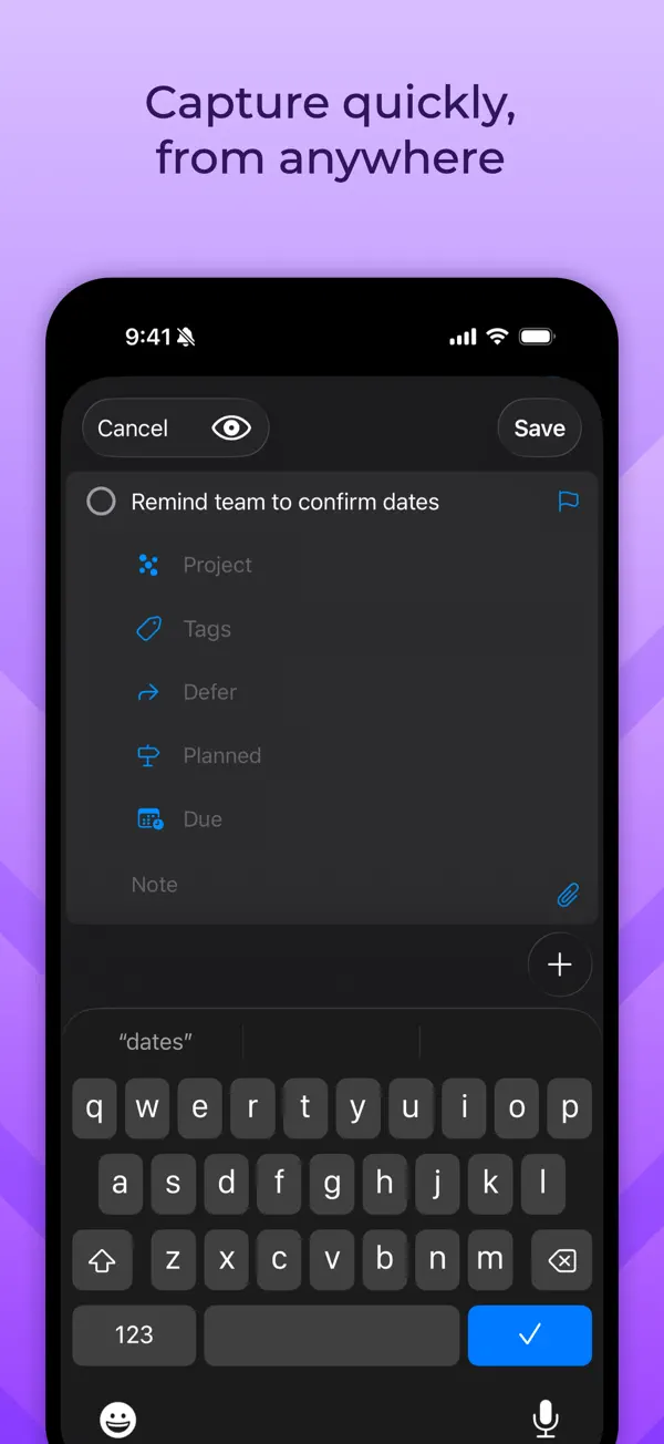OmniFocus 4 — iPhone screenshots 2