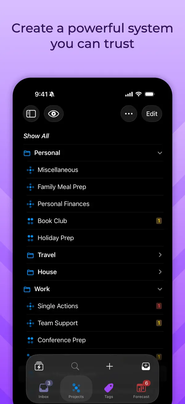 OmniFocus 4 — iPhone screenshots 3