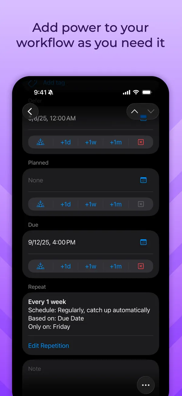 OmniFocus 4 — iPhone screenshots 5