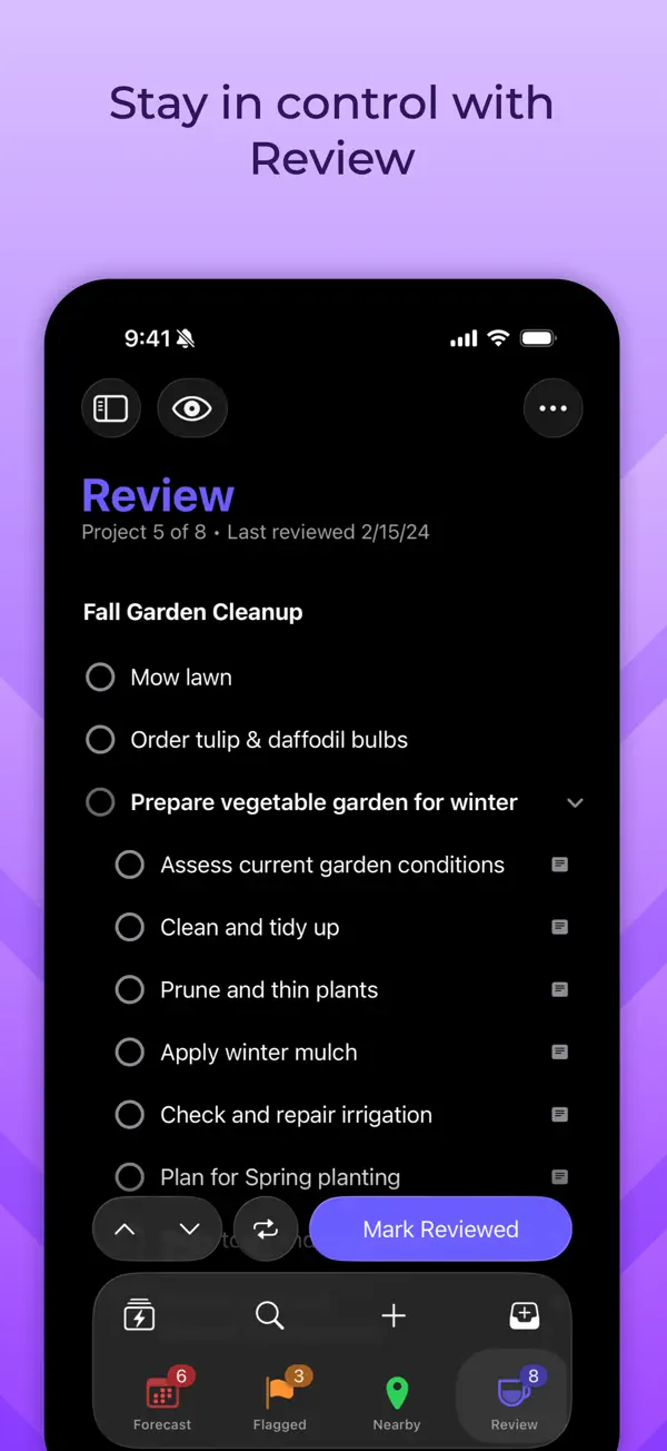 OmniFocus 4 — iPhone screenshots 7