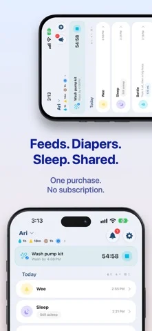 Otuli: Shared Baby Tracker — iPhone screenshots 1