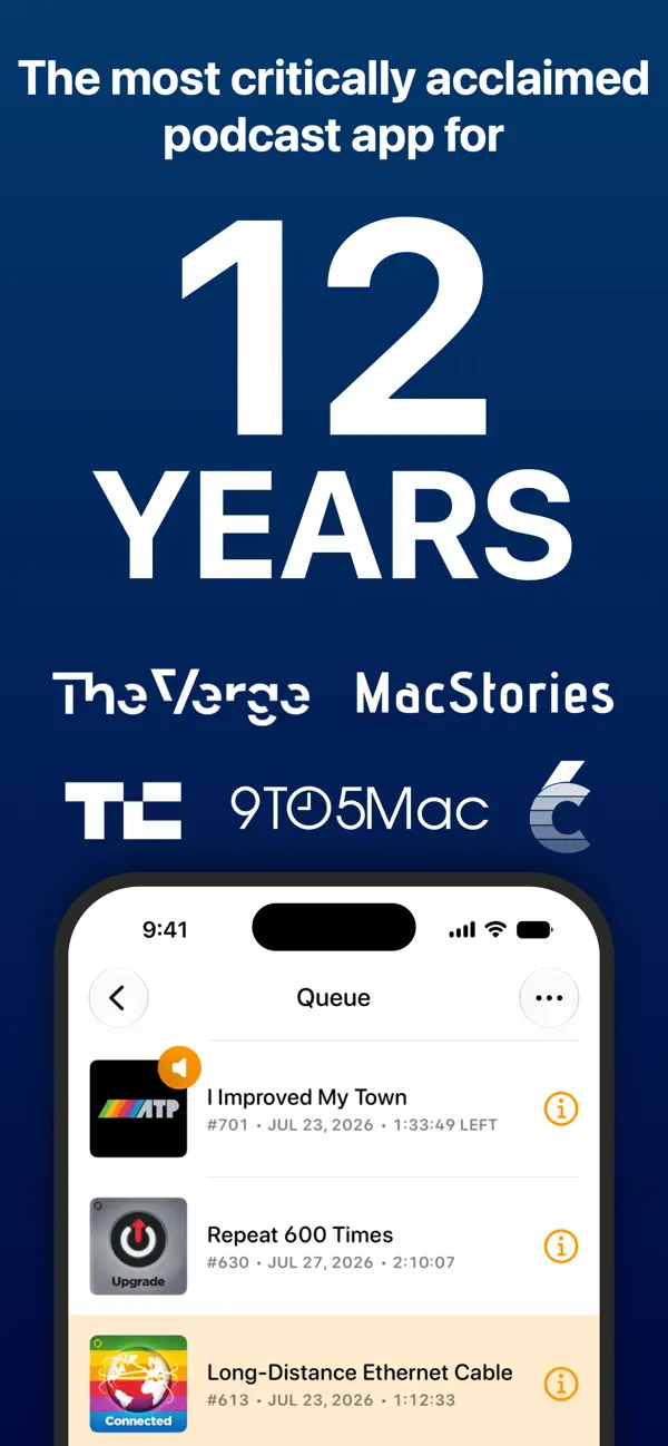 Overcast — iPhone 스크린샷 2